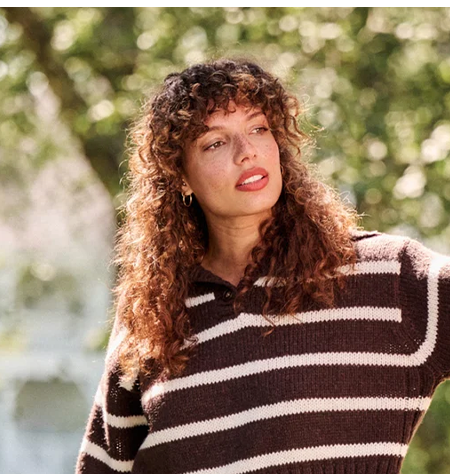 Tammy Collared Stripe Sweater