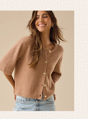 Greda Boxy Button Up Sweater