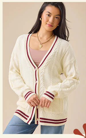 Nara Varsity Cardigan
