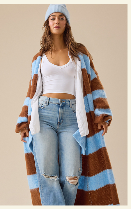 Camryn Striped Duster