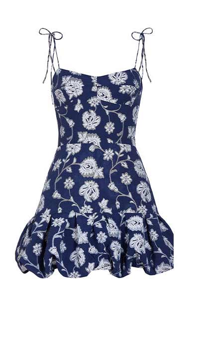 navy mini dress