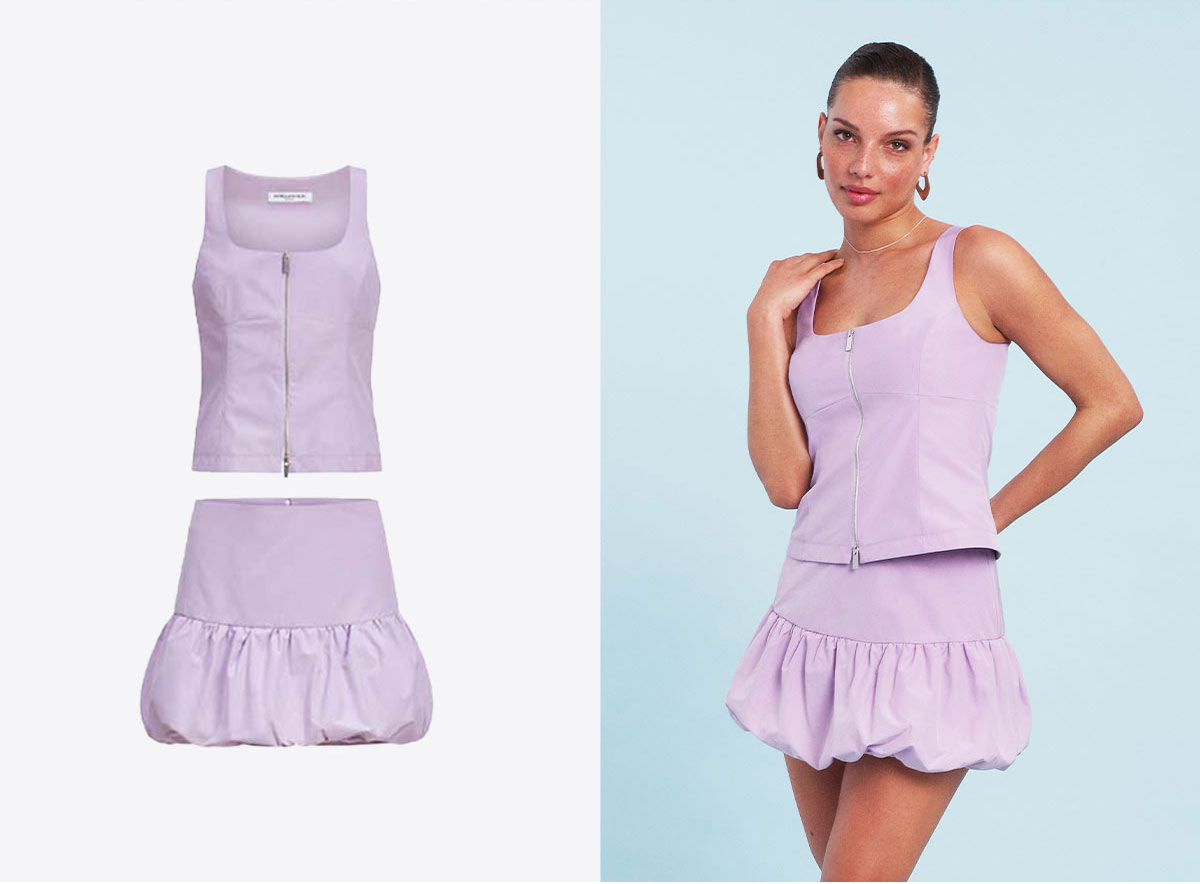 girl in ilac sets