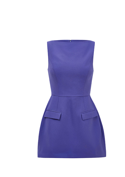 Purple mini dress