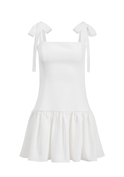 White mini dress