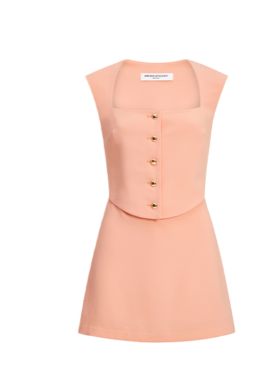 Peach mini dress