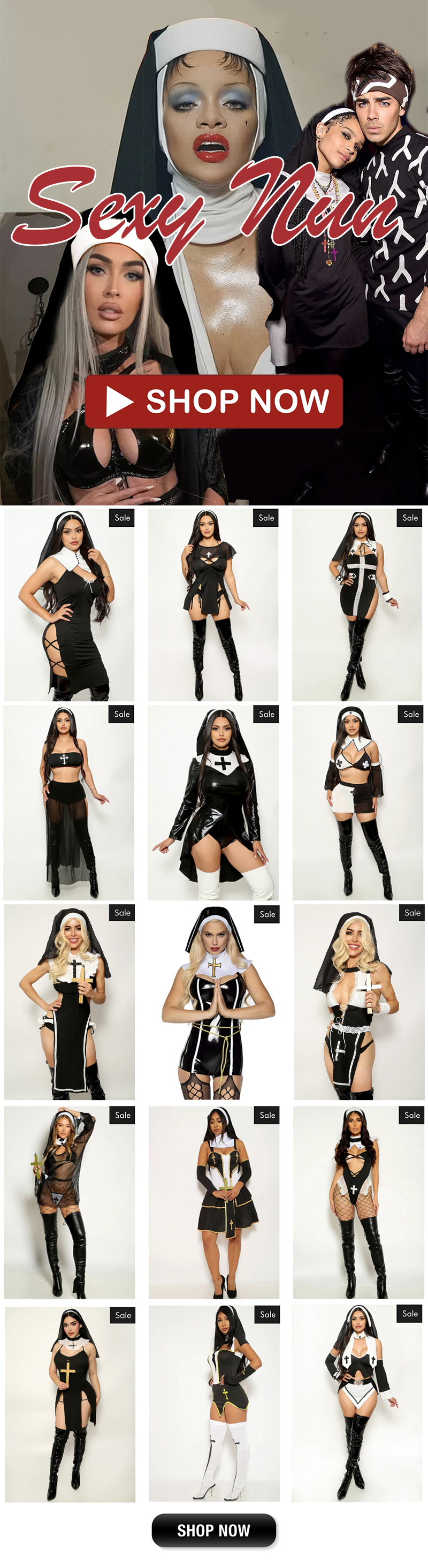 Sexy Nun Costumes For Halloween!