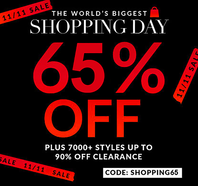 the worlds biggest shopping day 65 off sale!