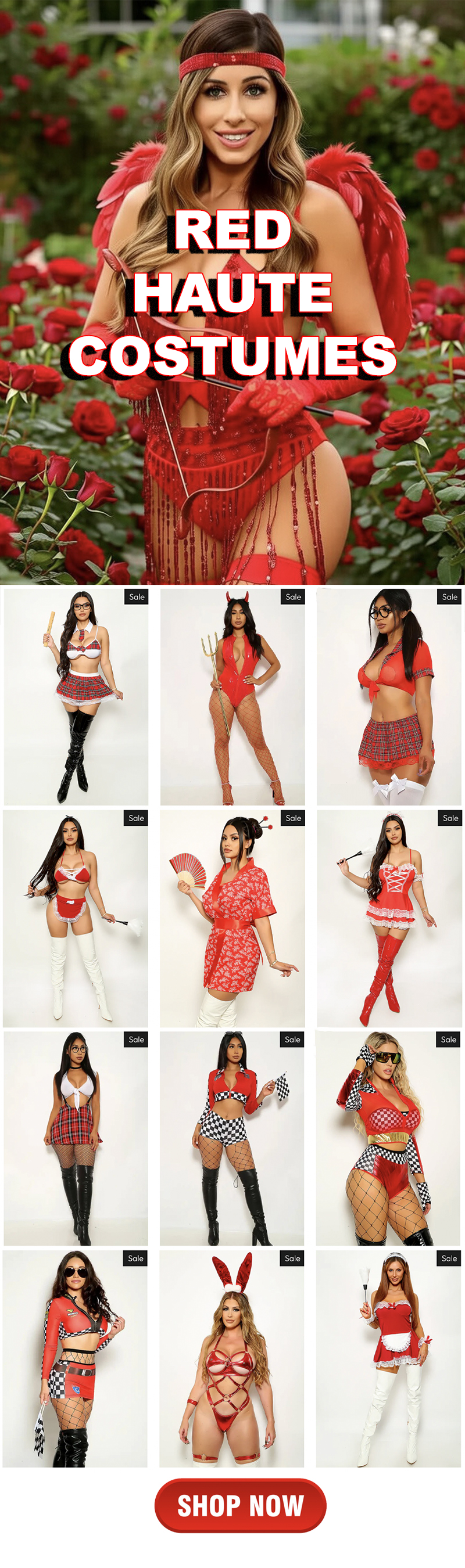 New Red Haute Costumes For V-Day!