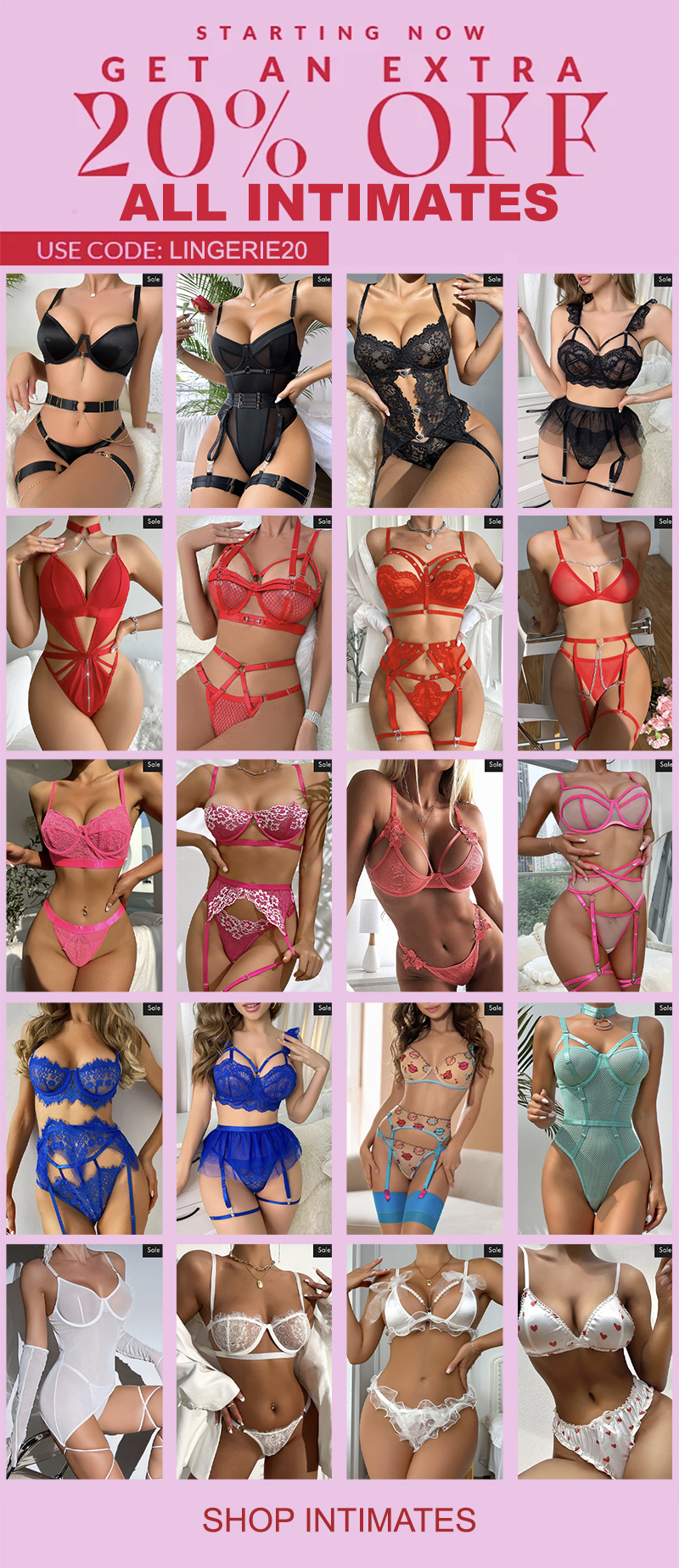 20% Off All Lingerie!