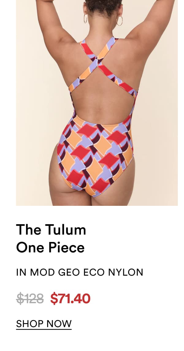 The Tulum One Piece IN MOD GEO ECO NYLON | SHOP NOW