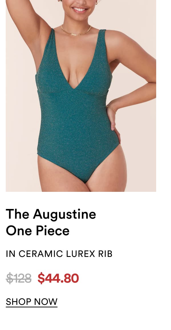 The Augustine One Piece IN CERAMIC LUREX RIB | SHOP NOW