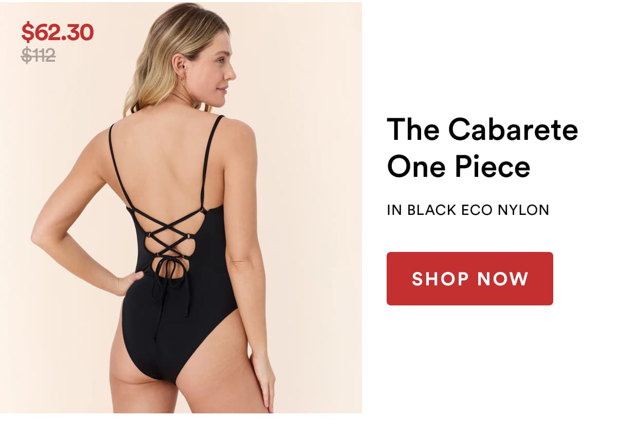 The Cabarete One Piece IN BLACK ECO NYLON | SHOP NOW