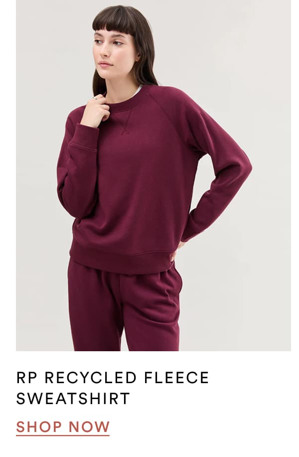 rp recycled fleece sweatshirt | SHOP NOW