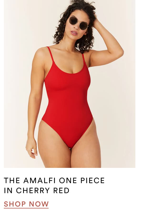 THE AMALFI ONE PIECE IN CHERRY RED | SHOP NOW