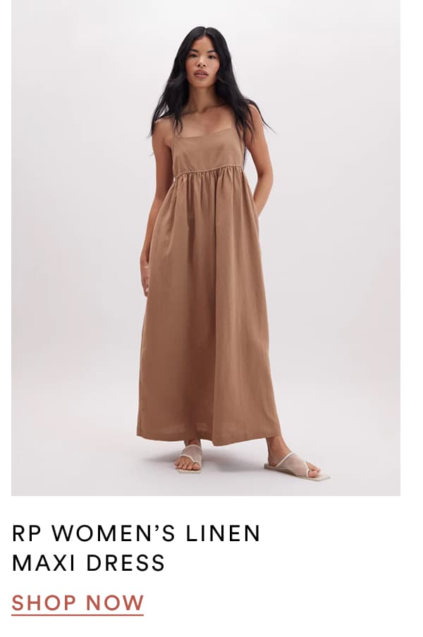 RP women’s Linen Maxi Dress | SHOP NOW