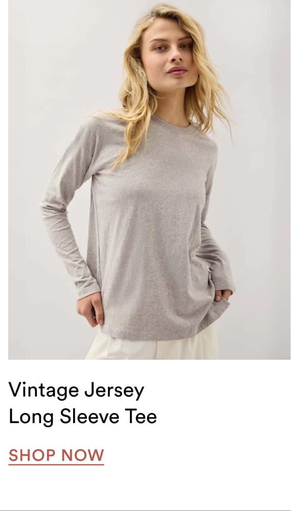 Vintage Jersey Long Sleeve Tee | SHOP NOW