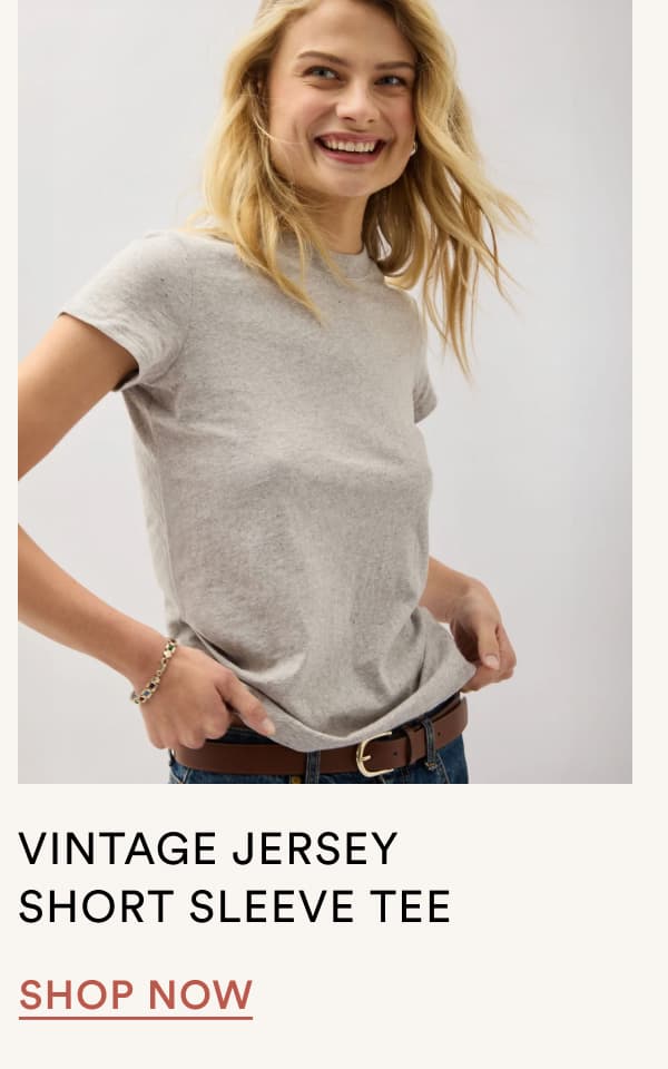 Vintage Jersey Short Sleeve Tee | SHOP NOW