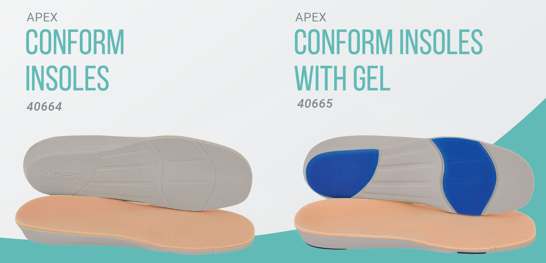 Apex Conform Insoles and Apex Conform Insoles with Gel