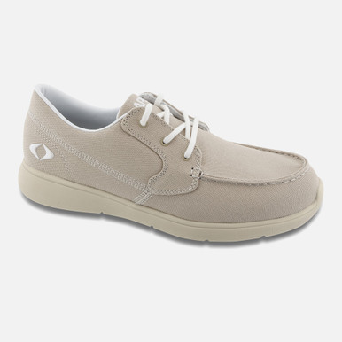 Men's Moc Toe Canvas Loafer - Tan