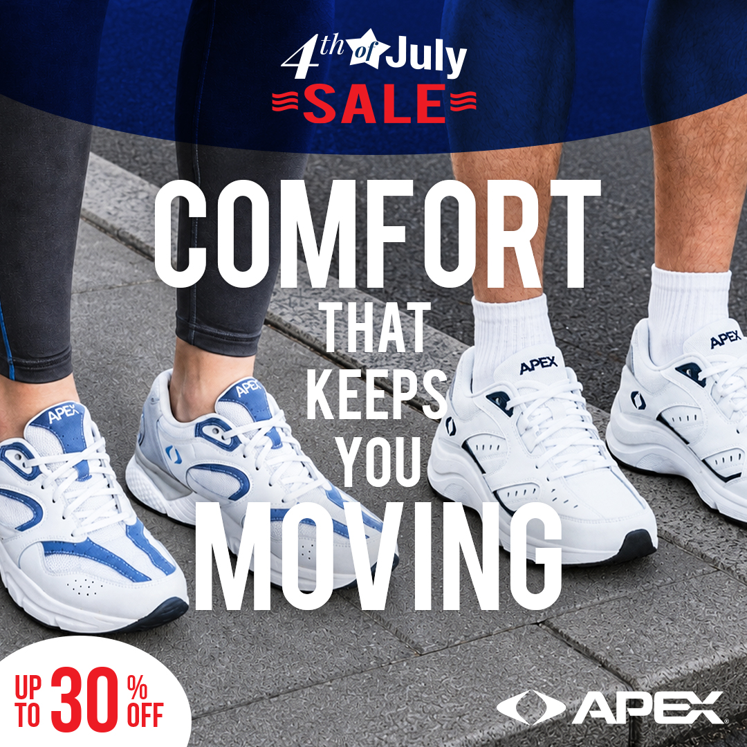Comfort That Keeps You Moving. 4th of July Sale. Up to 30% Off. Shop Now.