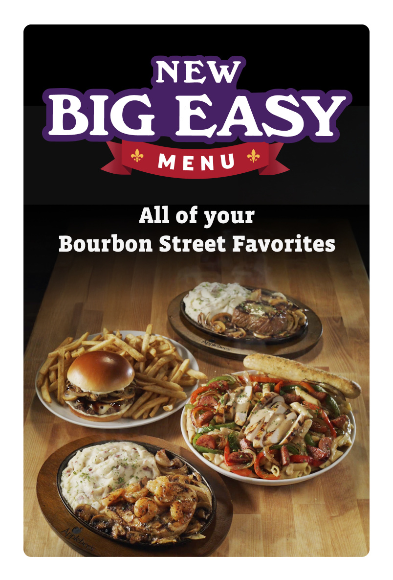 New Big Easy Menu: All of your Bourbon Street Favorites