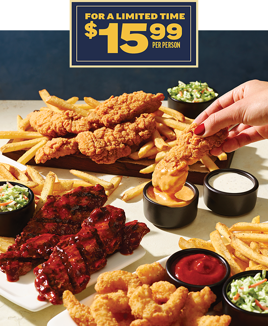 For a limited time $15.99 per person