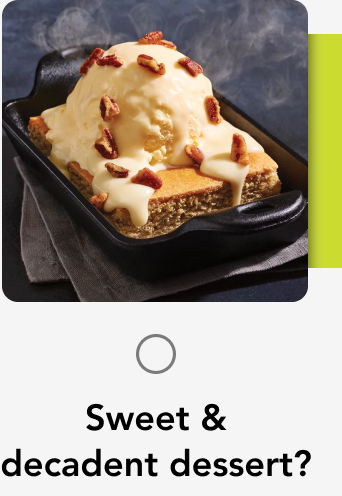 Sweet & decadent dessert