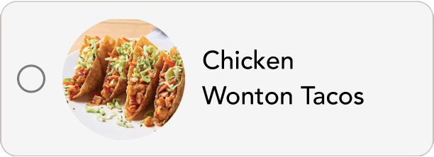 Chicken Wonton Tacos