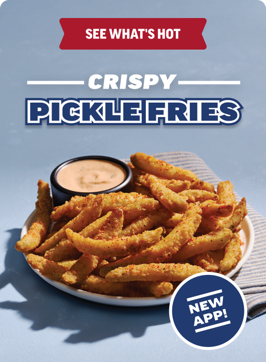 See What's Hot: Crispy Pickle Fries. New App!
