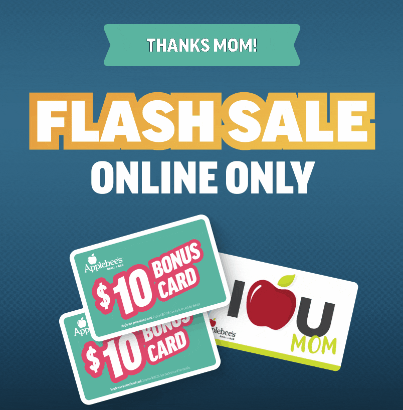 Thanks Mom! Flash sale, online only.