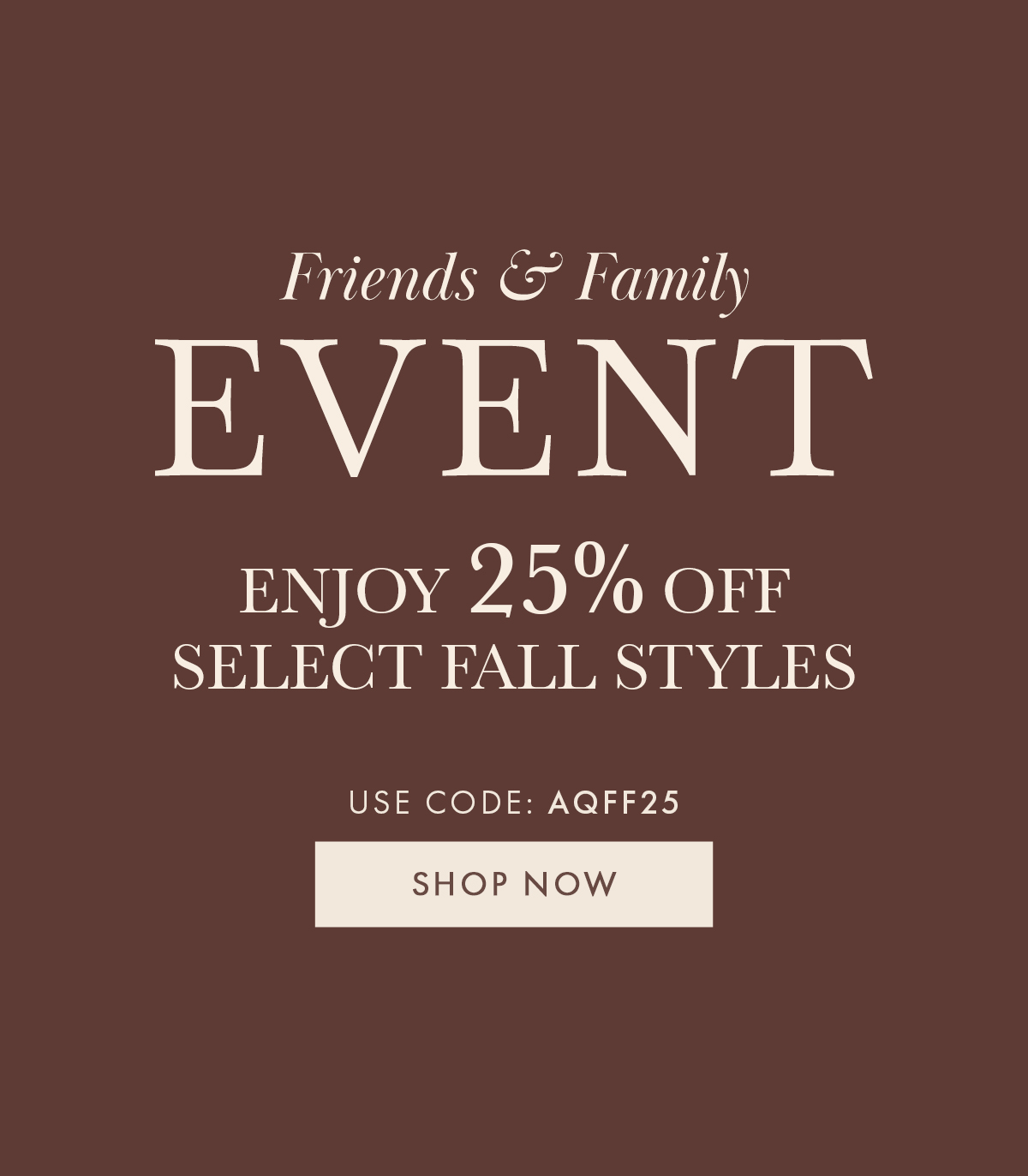 25% off Sale
