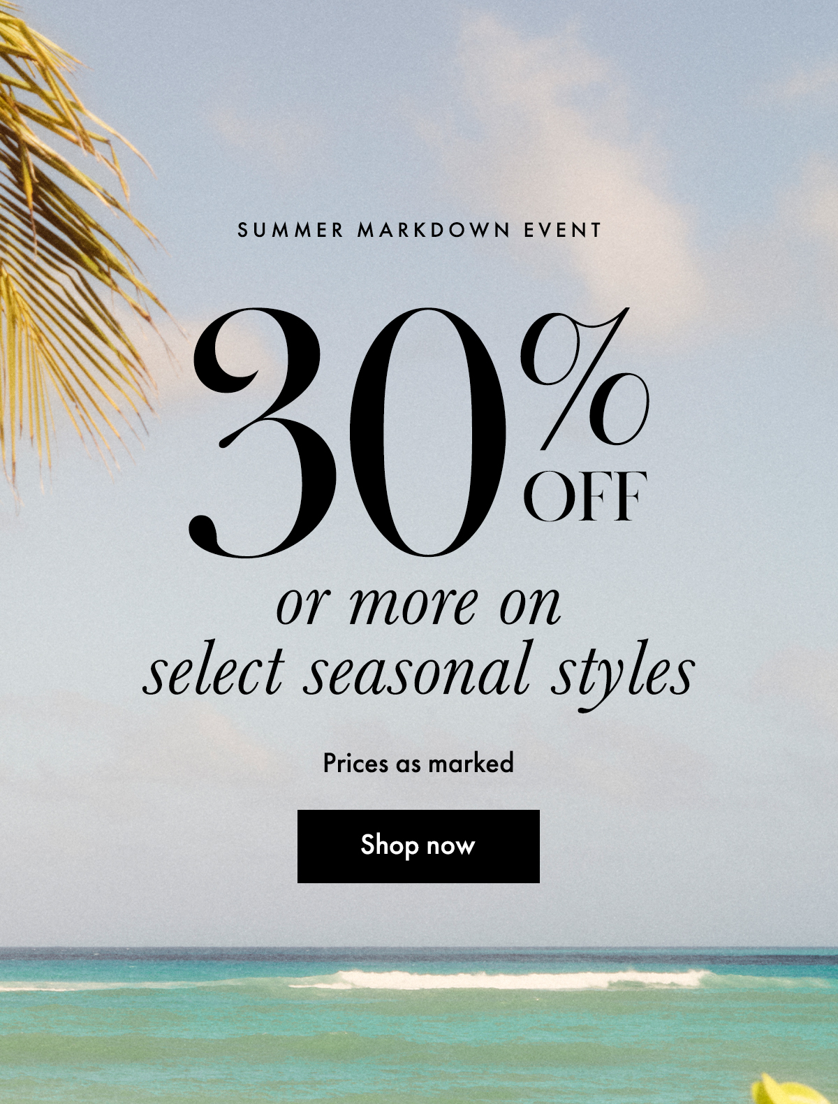 Summer markdown Event