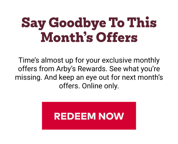 Redeem your May offers before they're gone.