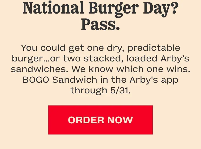 National Burger Day? Pass.