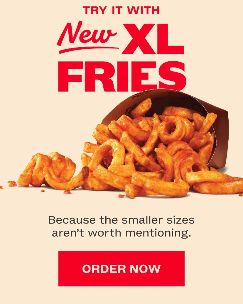 Try it with NEW XL Fries