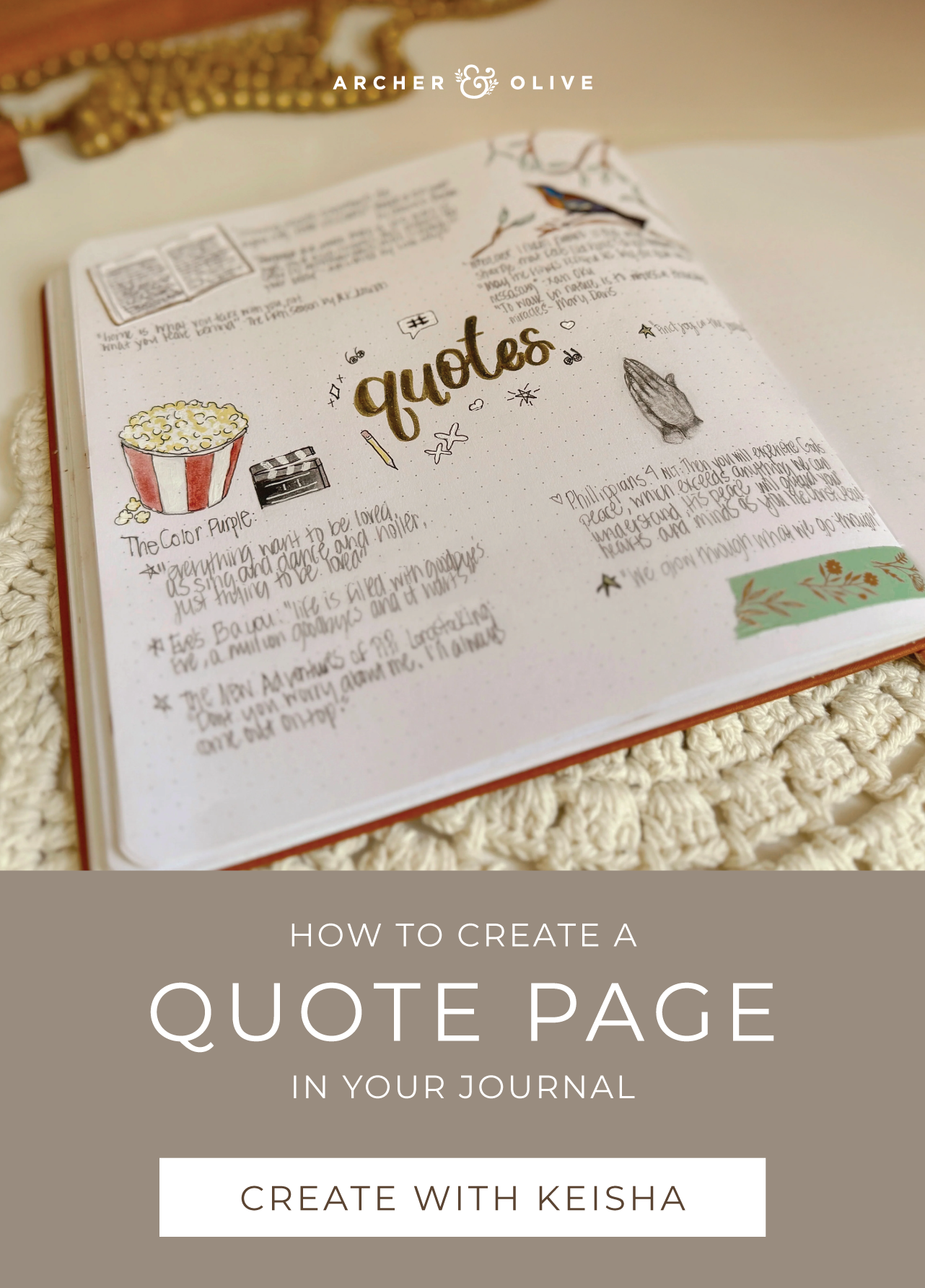 How to Create a Quote Page In Your Journal