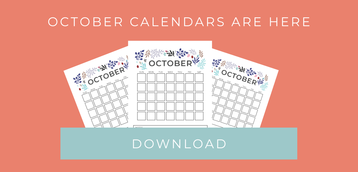 Free October Calendars