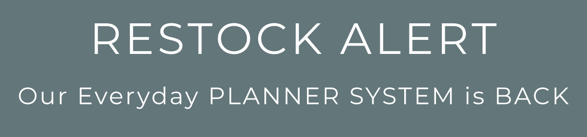 Everyday planner system is back