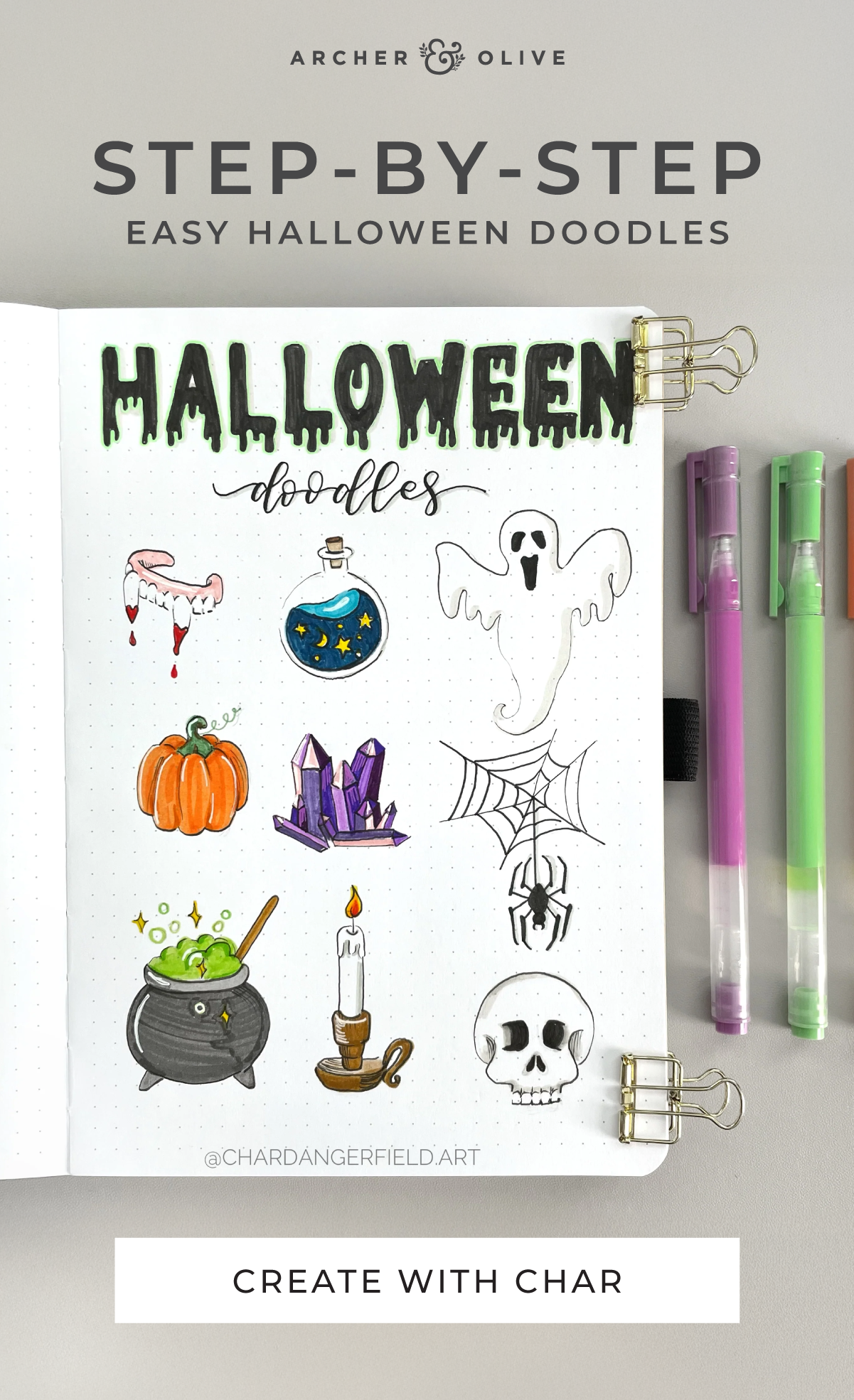 Easy Halloween Doodles
