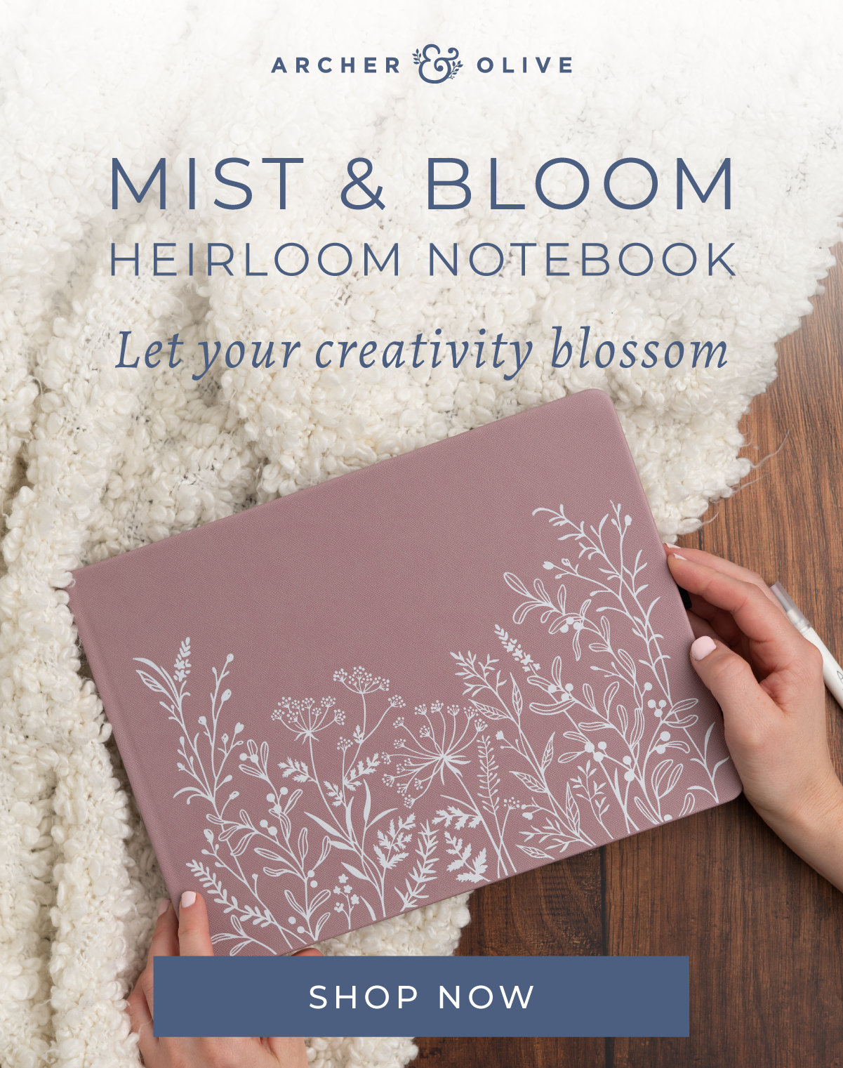 Mist & Bloom Heirloom Notebook