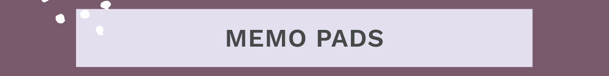 Shop Memo Pads