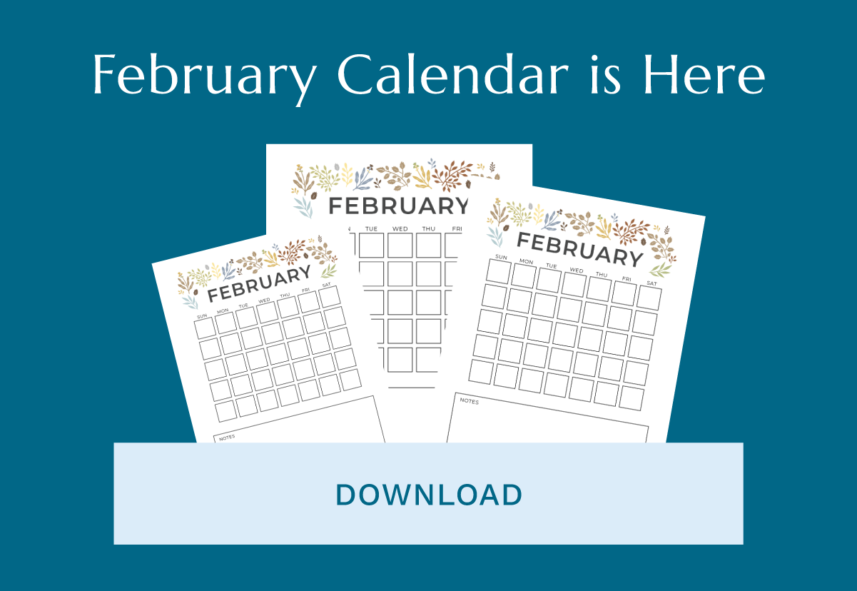 February Calendar Printables