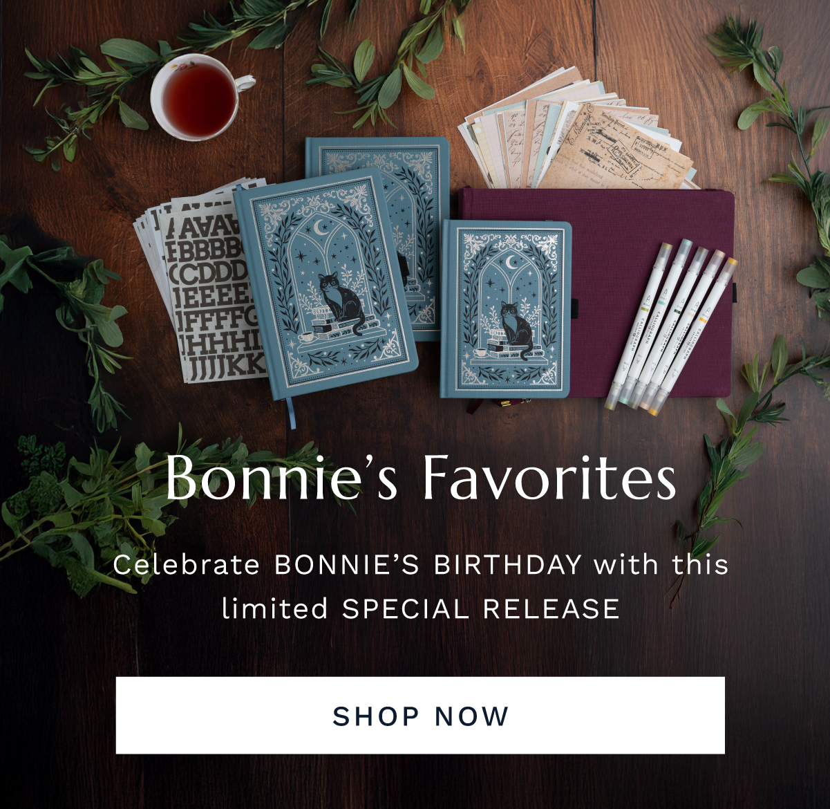 Bonnie's Favorites notebooks and accessories