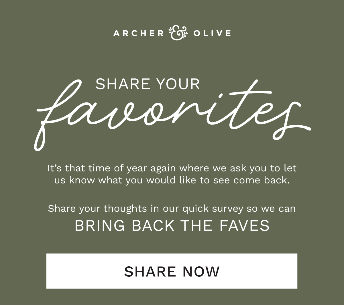 Favorites Survey 2026