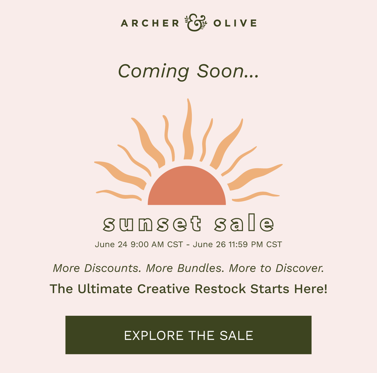 Sunset Sale Coming Soon