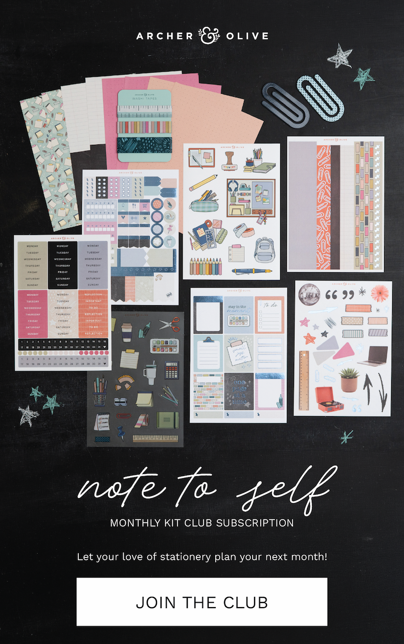 August Kit Club: Note to Self