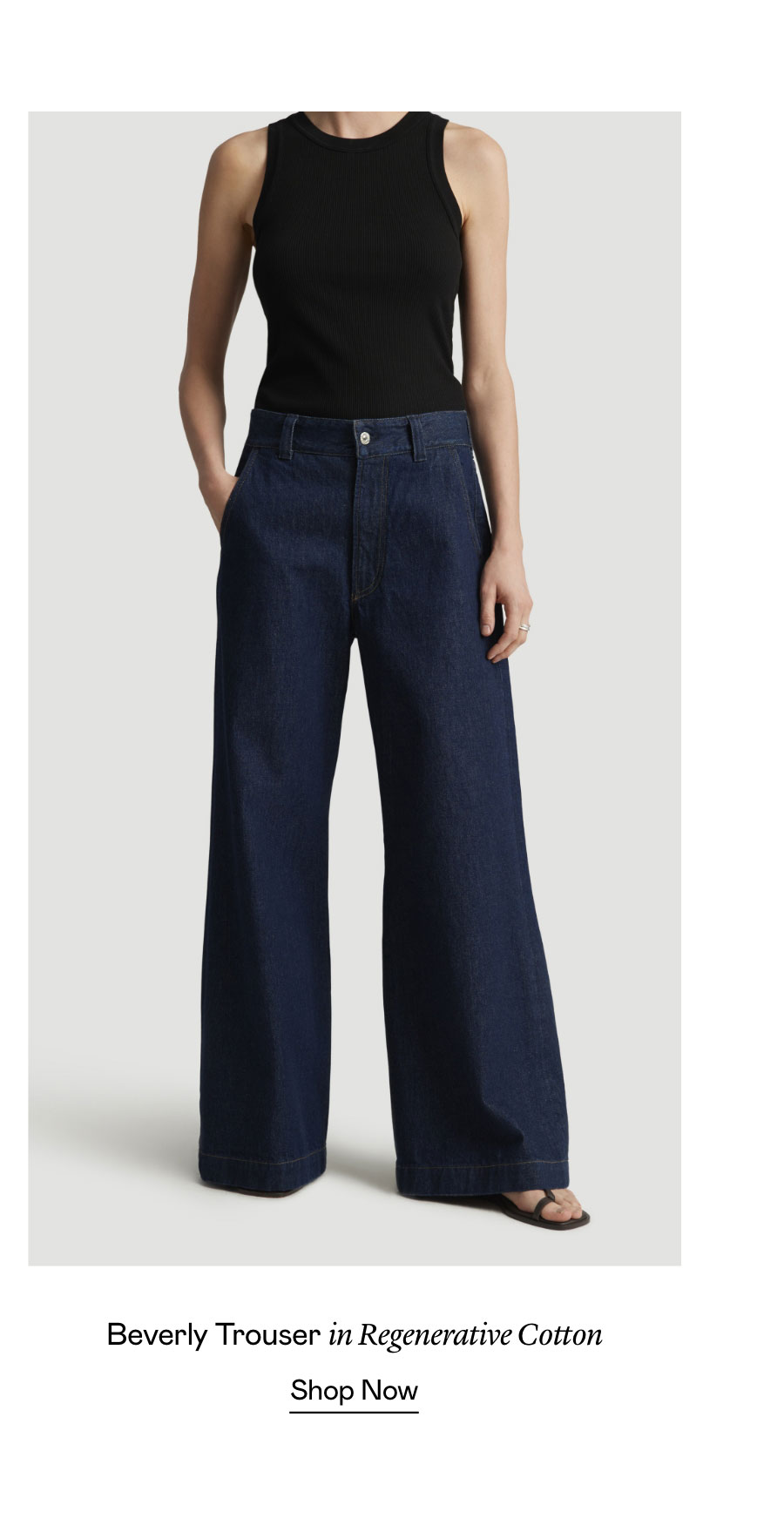 Beverly Trouser in Regenerative Cotton
