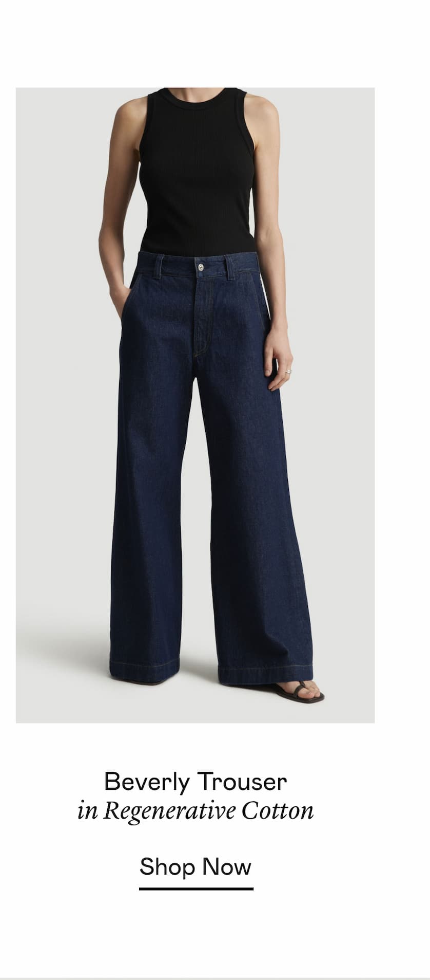 Beverly Trouser in Regenerative Cotton