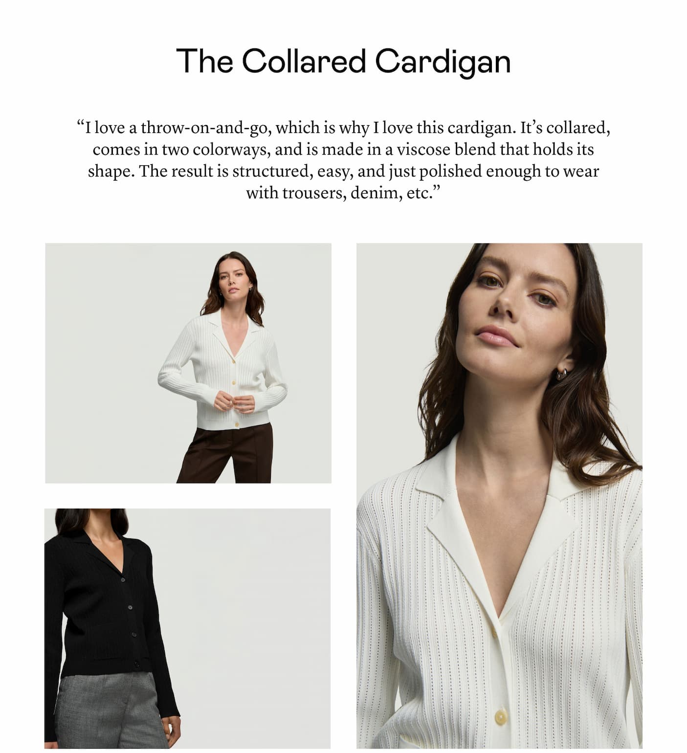 The Collared Cardigan