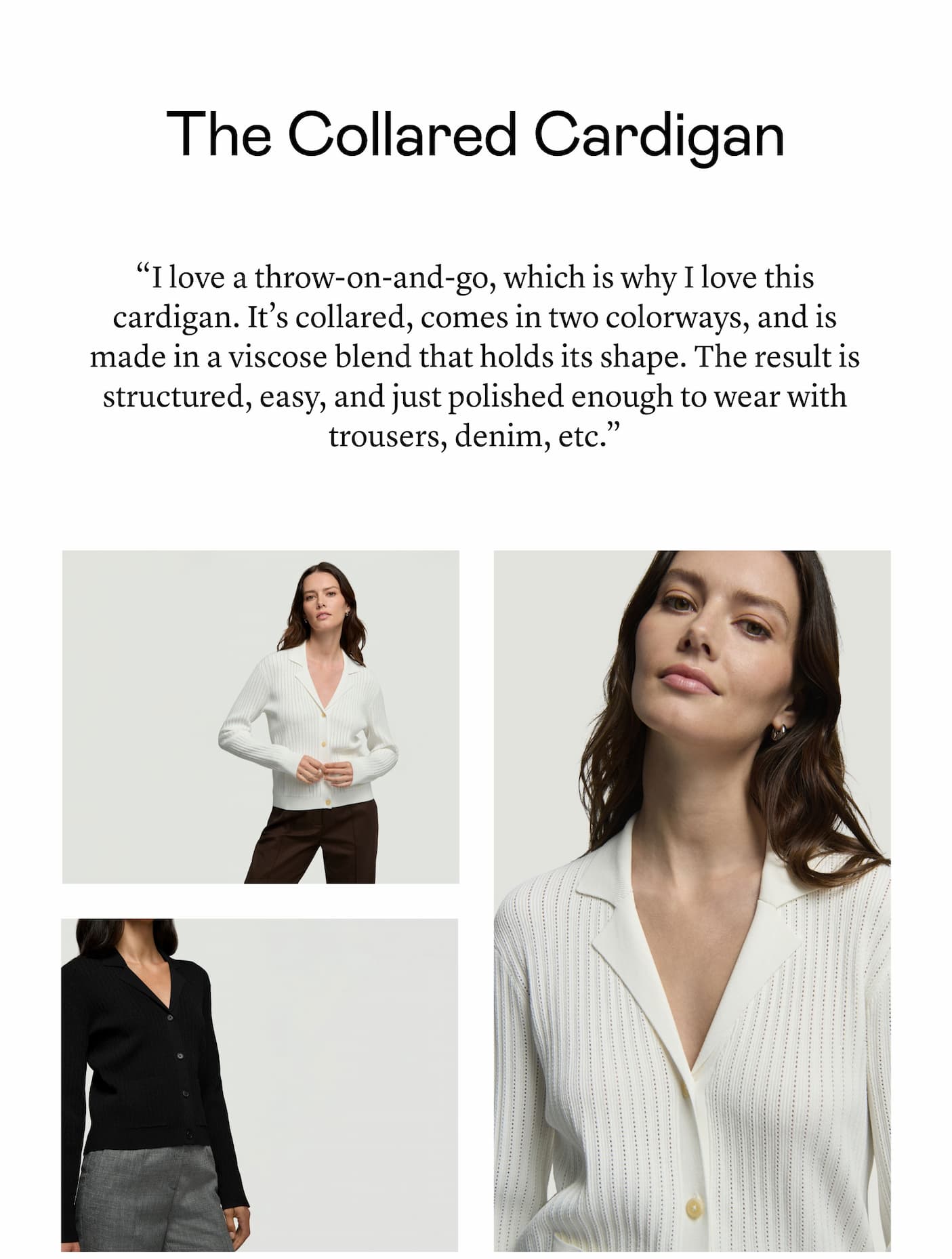 The Collared Cardigan